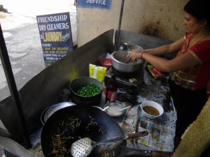Local Street Food in Thamel, Kathmandu Local Street Food in Thamel, Kathmandu