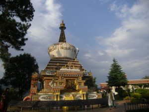 Stupa in the Kopan Monastery Garden Stupa in the Kopan Monastery Garden