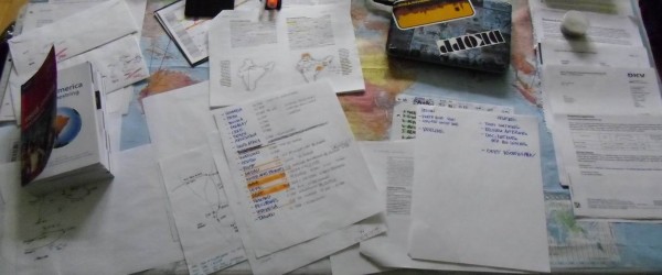 Travel Books, Maps and Sketches while Planning a Round a World Trip Travel Books, Maps and Sketches while Planning a Round a World Trip