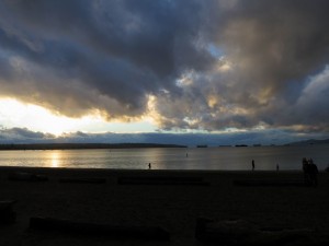 Cloudy Sunset Views in Vancouver, Canada Cloudy Sunset Views in Vancouver, Canada