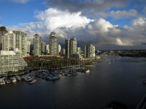 Glass High-Rise view of Vancouver, Canada Glass High-Rise view of Vancouver, Canada