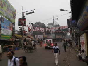 Main Road of my Area in Kolkata, India Main Road of my Area in Kolkata, India