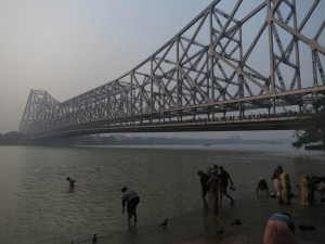 Ganga and Howrah Bridge in Kolkata Ganga and Howrah Bridge in Kolkata