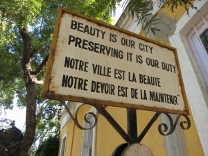 French Attitude in Pondicherry, India