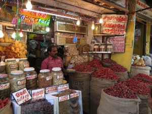 Typical Spice Shop in Madurai, India Typical Spice Shop in Madurai, India