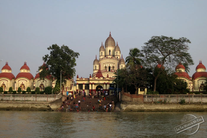 Ghats and Dakshineswar Temple in Kolkata, India Ghats and Dakshineswar Temple in Kolkata, India
