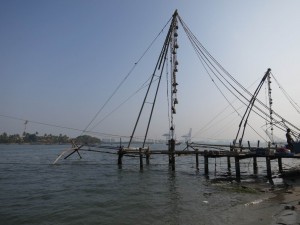 Sunken Chinese Fishing Net in Fort Cochin