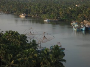 Beautiful Fishing Nets in Amritapuri Beautiful Fishing Nets in Amritapuri