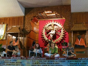 Dennis Kopp On Stage at Sivananda Ashram Dennis Kopp On Stage at Sivananda Ashram