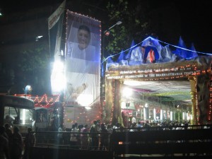 Amma's Ashram still packed at Night Amma's Ashram still packed at Night