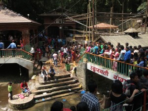 Busy Killing Line at Dakshinkali Temple Busy Killing Line at Dakshinkali Temple