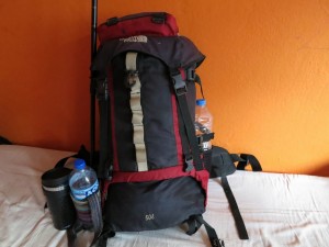 Packed Backpack for Langtang Trek Packed Backpack for Langtang Trek