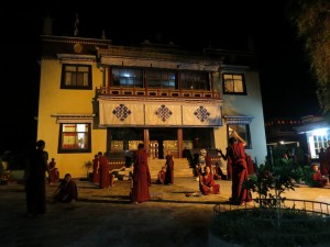 Monks debating at Kopan Monastery Monks debating at Kopan Monastery