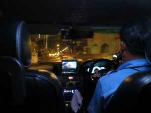 Futuristic Taxi with Video in Bangkok Futuristic Taxi with Video in Bangkok