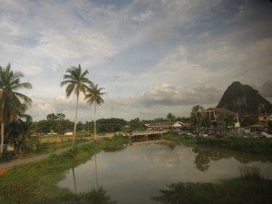 Landscape while travelling to Wat Suan Mokkh, Thailand Landscape while travelling to Wat Suan Mokkh, Thailand