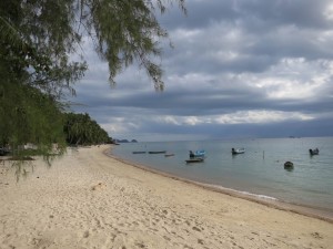 Arriving at the empty Beach on Koh Phangan, Thailand Arriving at the empty Beach on Koh Phangan, Thailand