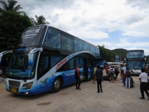 Modern Double-Decker Bus to Bangkok, Thailand Modern Double-Decker Bus to Bangkok, Thailand