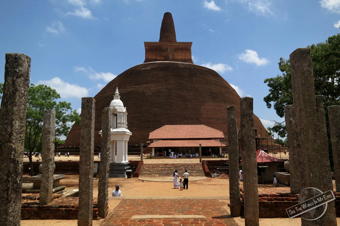 Abhayagiri Monastery in UNESCO Anuradhapura, Sri Lanka