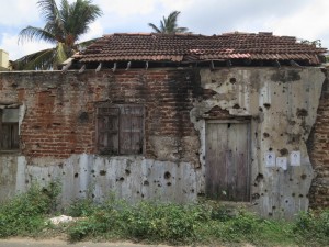 Bullet Holes in Buildings in Jaffna, Sri Lanka Bullet Holes in Buildings in Jaffna, Sri Lanka