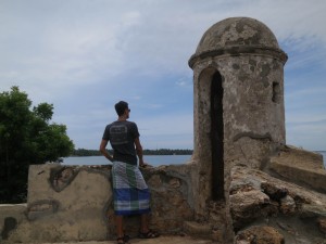 Dennis Kopp at a Sentry Box of Batticaloa Fort, Sri Lanka Dennis Kopp at a Sentry Box of Batticaloa Fort, Sri Lanka