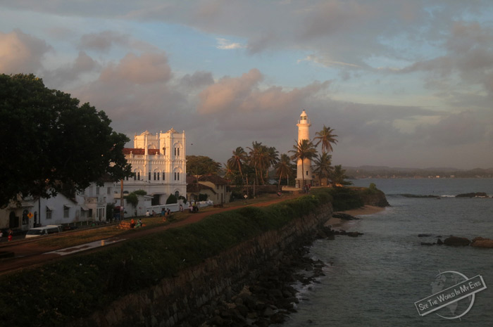 Lighthouse and Mosque in UNESCO Fortress City of Galle, Sri Lanka Lighthouse and Mosque in UNESCO Fortress City of Galle, Sri Lanka