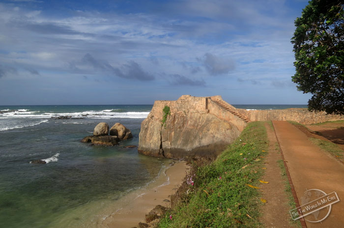 Flag Rock of UNESCO enlisted Galle Fort in Sri Lanka Flag Rock of UNESCO enlisted Galle Fort in Sri Lanka