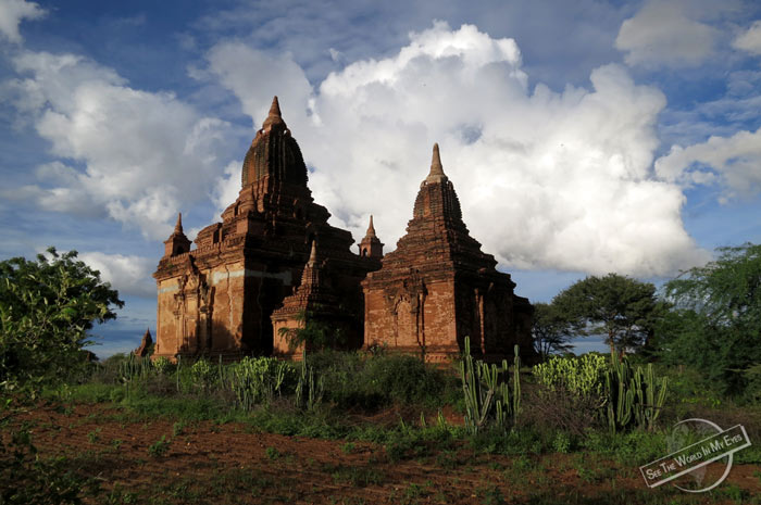 Bigger Temple Ruins in the Fields of Bagan, Myanmar