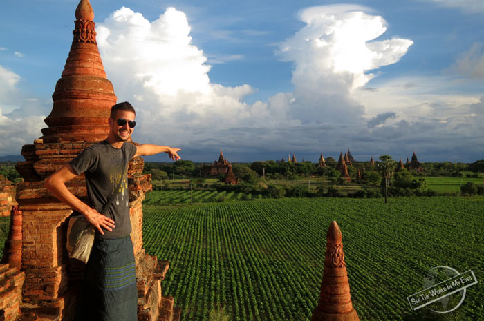 Dennis Kopp spotting Red Brick Temple Ruins in Bagan Myanmar Dennis Kopp spotting Red Brick Temple Ruins in Bagan Myanmar