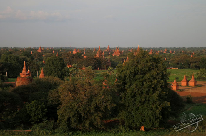 Unbelievable Extent of red Temple Ruins in Bagan, Myanmar Unbelievable Extent of red Temple Ruins in Bagan, Myanmar