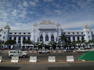 British Colonial City Hall of Yangon in fusion Architecture, Myanmar British Colonial City Hall of Yangon in fusion Architecture, Myanmar