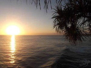 Sunset over the Ocean by Nusa Ceningan in Indonesia Sunset over the Ocean by Nusa Ceningan in Indonesia