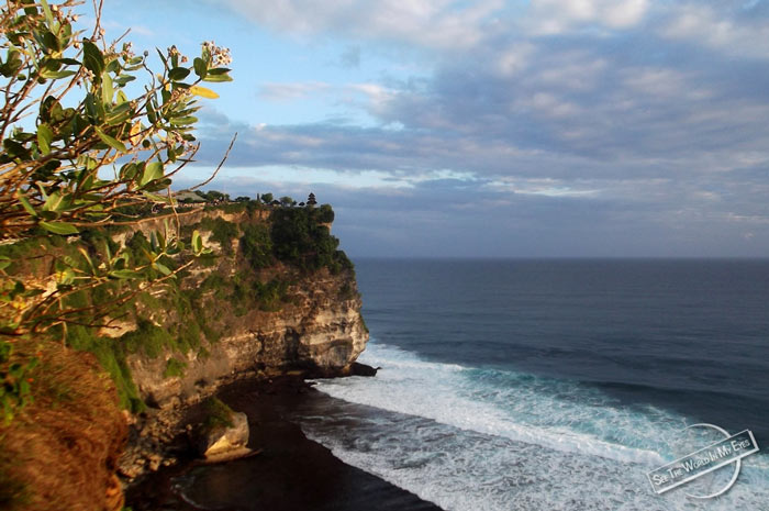 Uluwatu Temple on Top of the Cliffs on Bali, Indonesia Uluwatu Temple on Top of the Cliffs on Bali, Indonesia