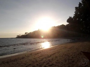 Sunset Stroll at Sengiggi Beach on Lombok, Indonesia Sunset Stroll at Sengiggi Beach on Lombok, Indonesia