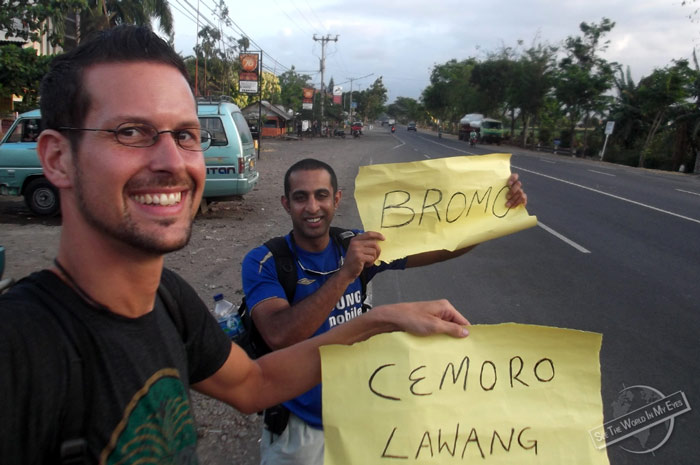 Dennis Kopp Hitchhiking to Cemoro Lawang by Bromo on Java, Indonesia Dennis Kopp Hitchhiking to Cemoro Lawang by Bromo on Java, Indonesia