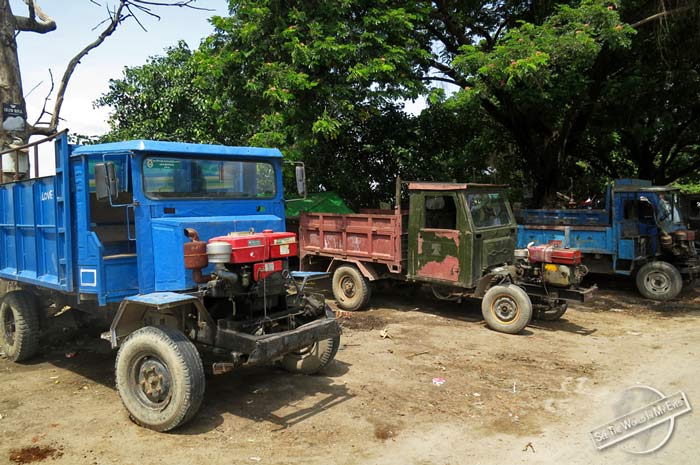 Different Types of curious Hood-less Trucks in Mandalay, Myanmar Different Types of curious Hood-less Trucks in Mandalay, Myanmar
