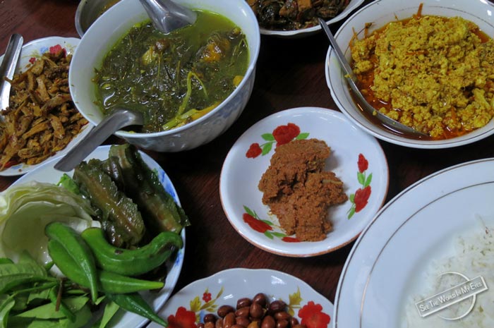 Big Meal including a Pot of Vegetable Soup in Shwebo, Myanmar Big Meal including a Pot of Vegetable Soup in Shwebo, Myanmar