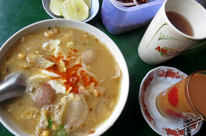 Traditional Mohinga Breakfast Soup with Noodles in Fish Broth in Myanmar Traditional Mohinga Breakfast Soup with Noodles in Fish Broth in Myanmar