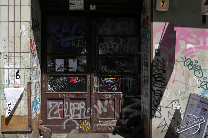 Doorway Art of Unrenovated Building in Berlin Mitte Doorway Art of Unrenovated Building in Berlin Mitte