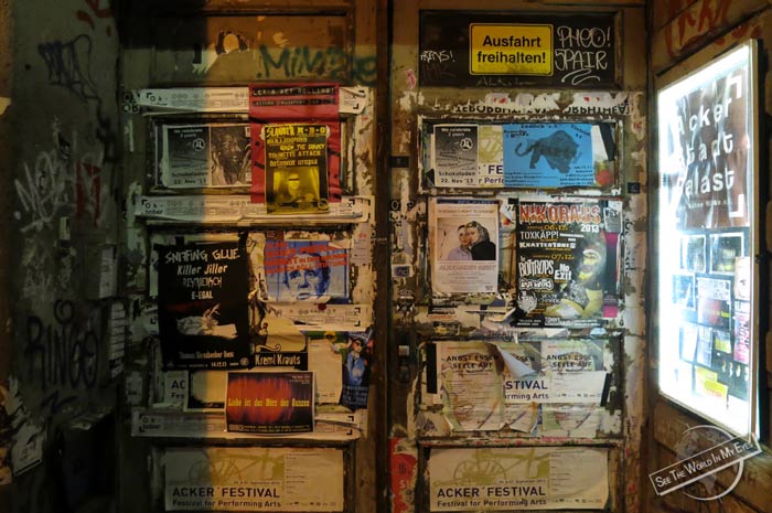 Original Doorway with Berlin's Art in Ackerstrasse, Berlin Mitte Original Doorway with Berlin's Art in Ackerstrasse, Berlin Mitte