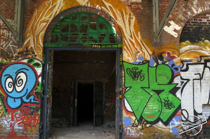 Doorway Art of Industrial Building in Berlin Treptow Doorway Art of Industrial Building in Berlin Treptow