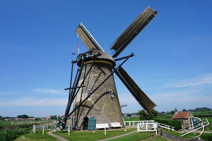 Museum Windmill of UNESCO inscribed Kinderdijk, Netherlands