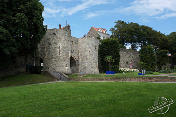 City Gate of Walled Old Town Boulogne-sur-Mer in France