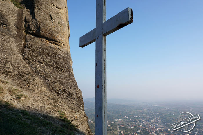 Great Saint Cross in the Dip overlooking the Valley, Meteora, Greece